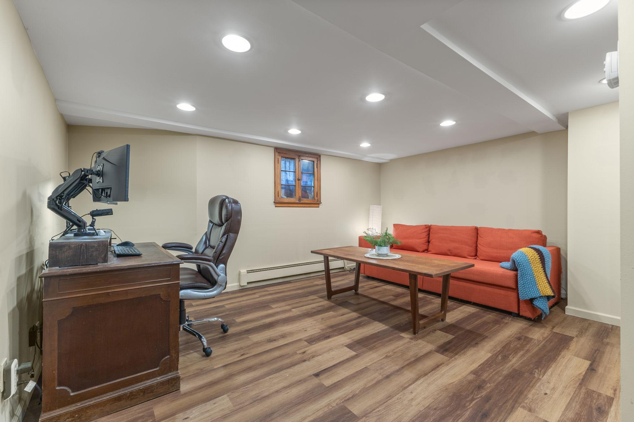 Lower Level finished with LVP flooring