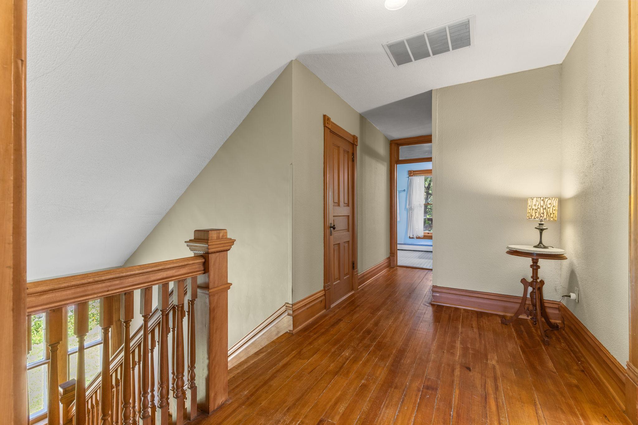 Hardwood flooring upstairs