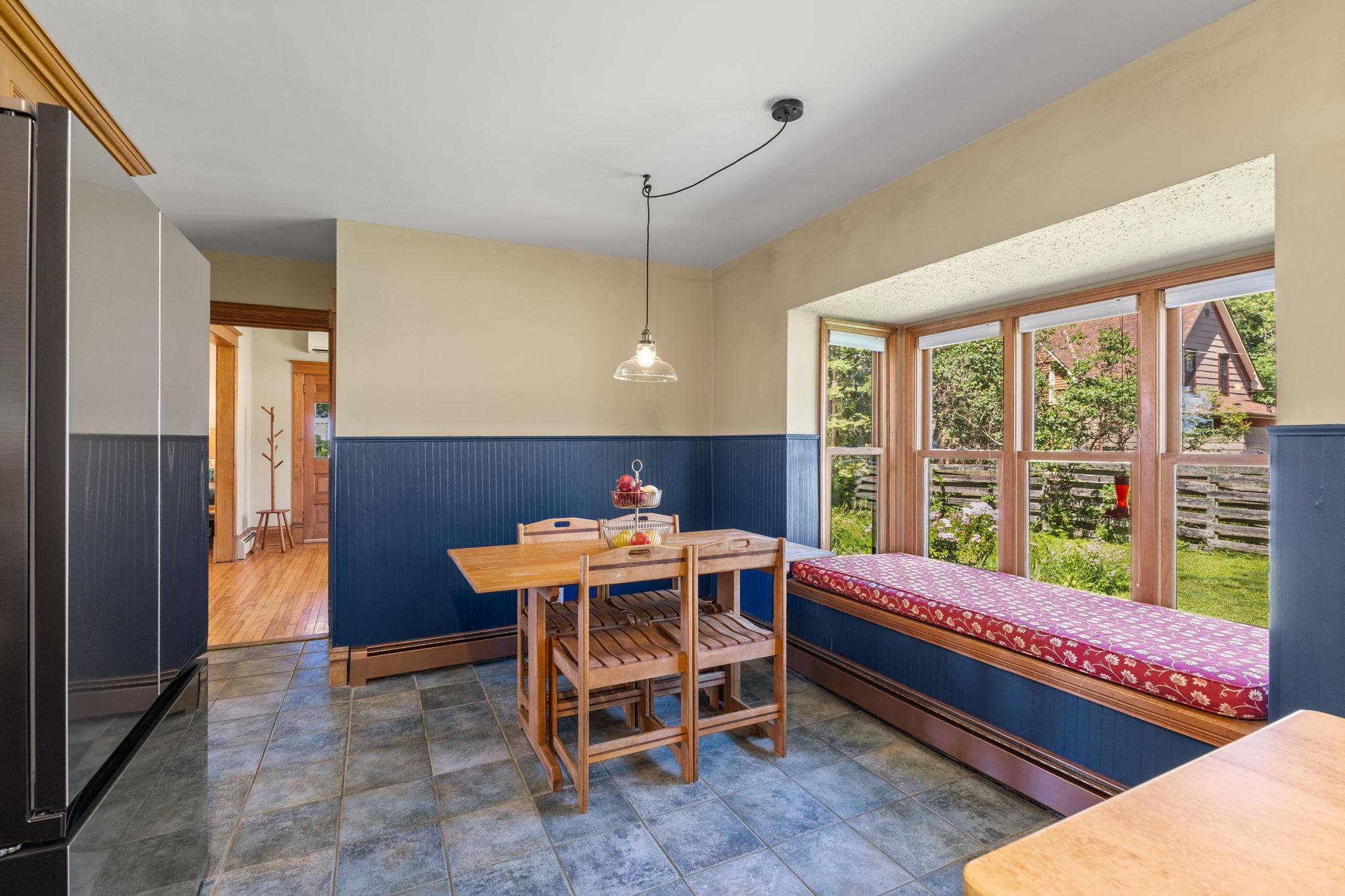 Soak up the sun on the built-in window seat!