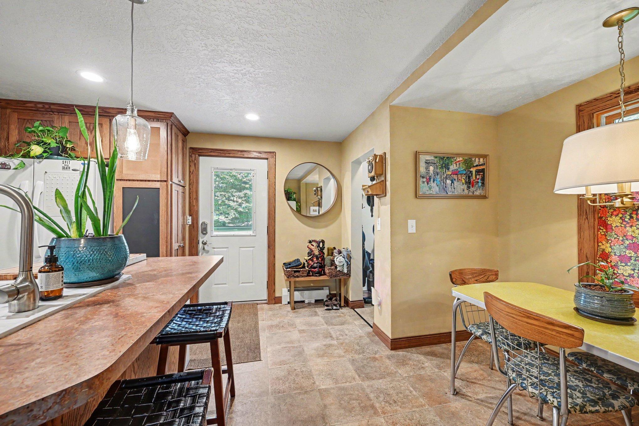 You'll love how the counter angels for breakfast-bar seating and sous chefs!