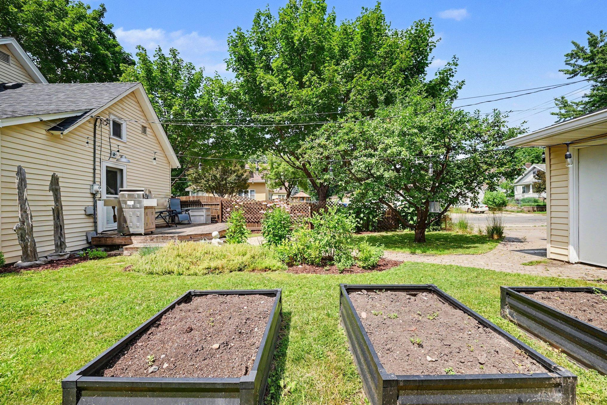 Three nice size garden beds!