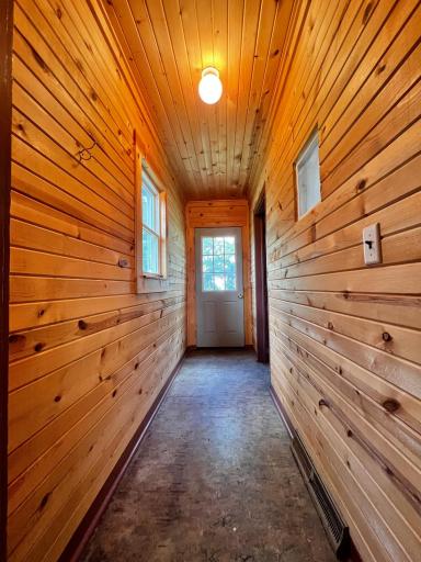 Back Entryway on main floor with door to basement.