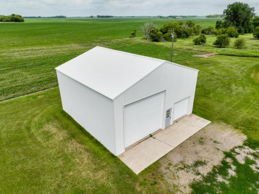 Insulated Shop 36' x 36' with 16' Sidewalls - 2 doors 14' H x 19.5' W and 13' H x 15.5' W
