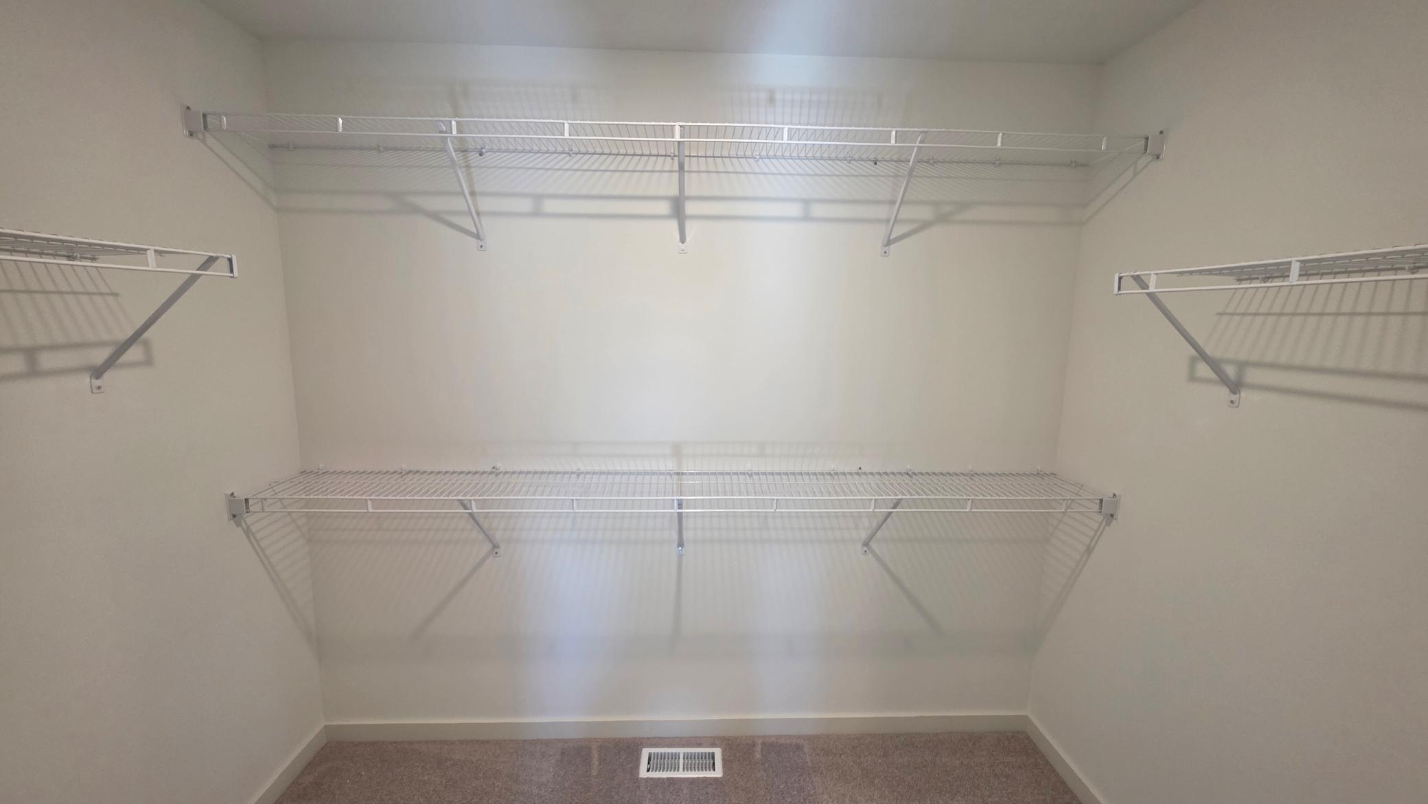 Spacious Primary Bedroom Closet