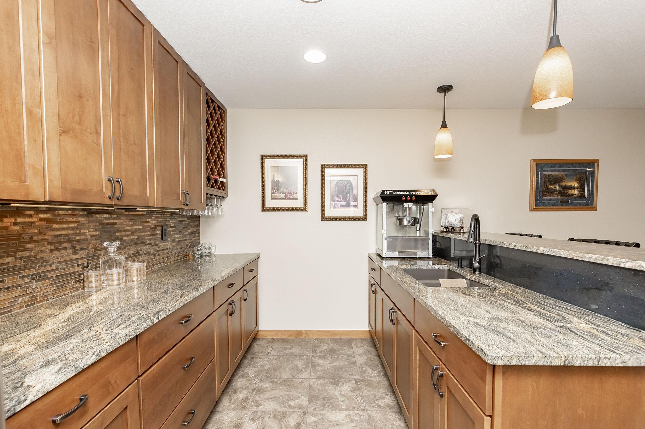 Bar w/ granite countertops