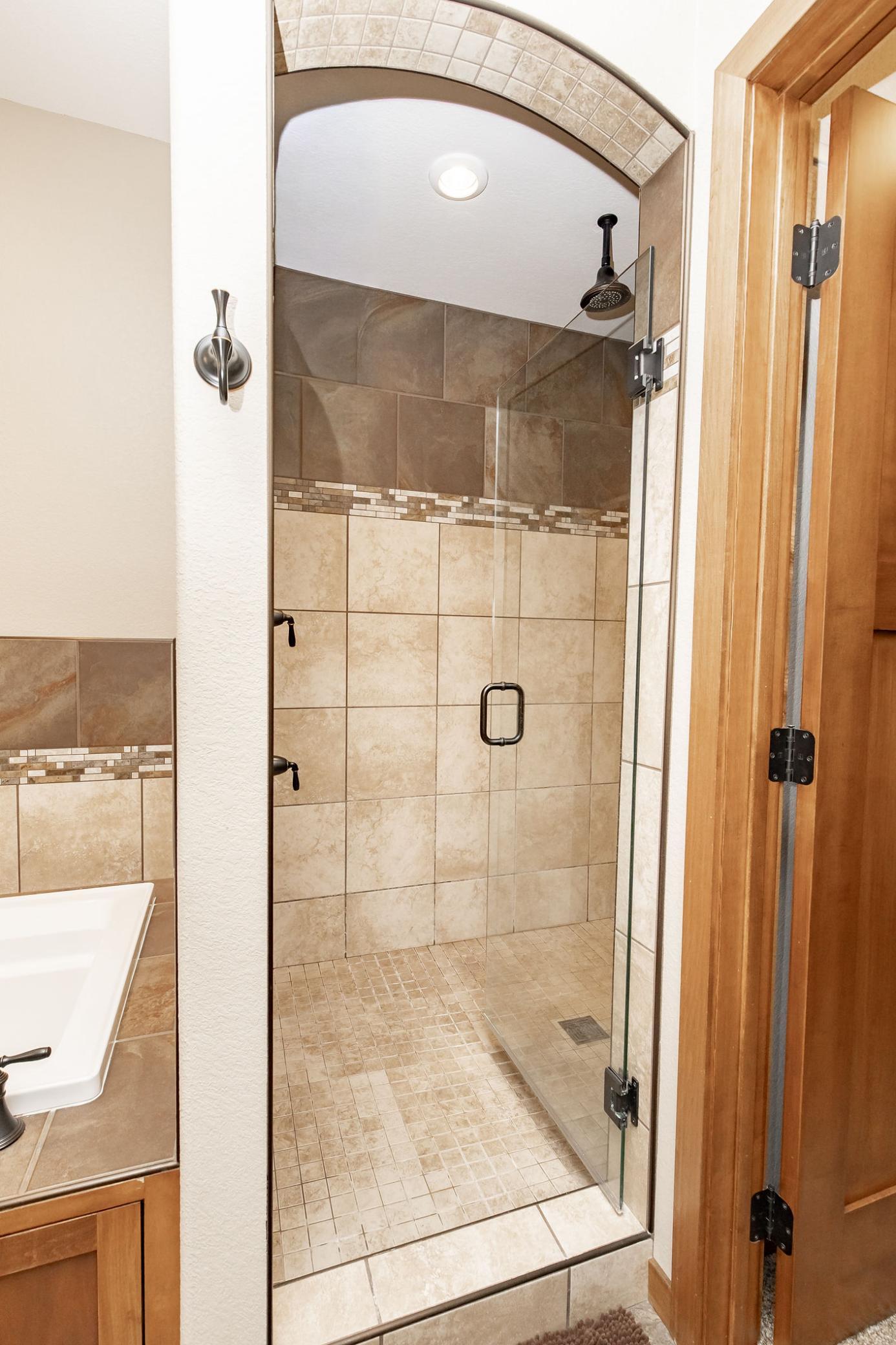 Tile shower