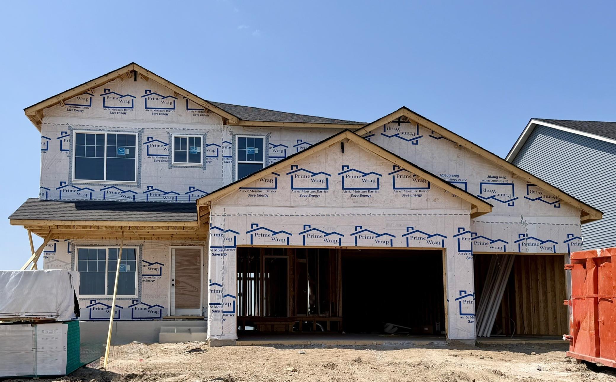 3135 Jandura Ave NE - Photo of home progress. Front porch columns and siding will be installed soon.