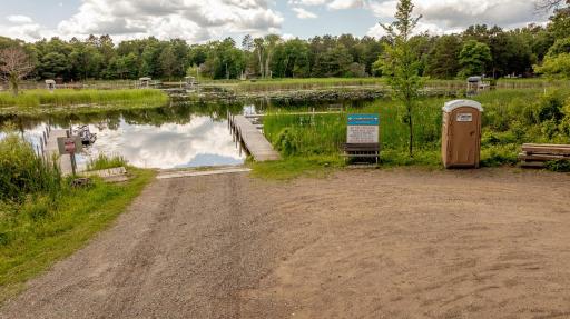 Private, on-site, community boat ramp and day docking. Perfect for easy Cross Lake access!
