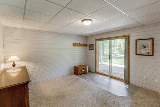 Lower level walk-out leads to the patio.