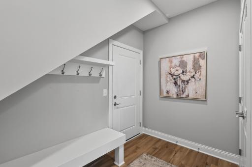 Spacious entry from the garage.