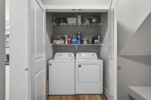 Main level laundry.