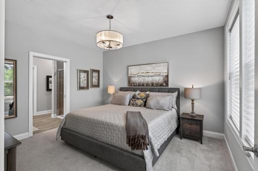 Owner's suite is spacious and light-filled.