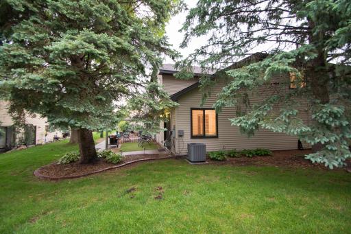 Association-owned open outdoor space to the east of townhome