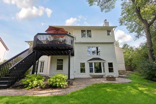 Composite deck with lower level patio - plenty of room for relaxing or entertaining
