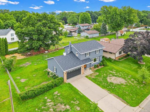 The large corner lot gives you the space you are looking for.