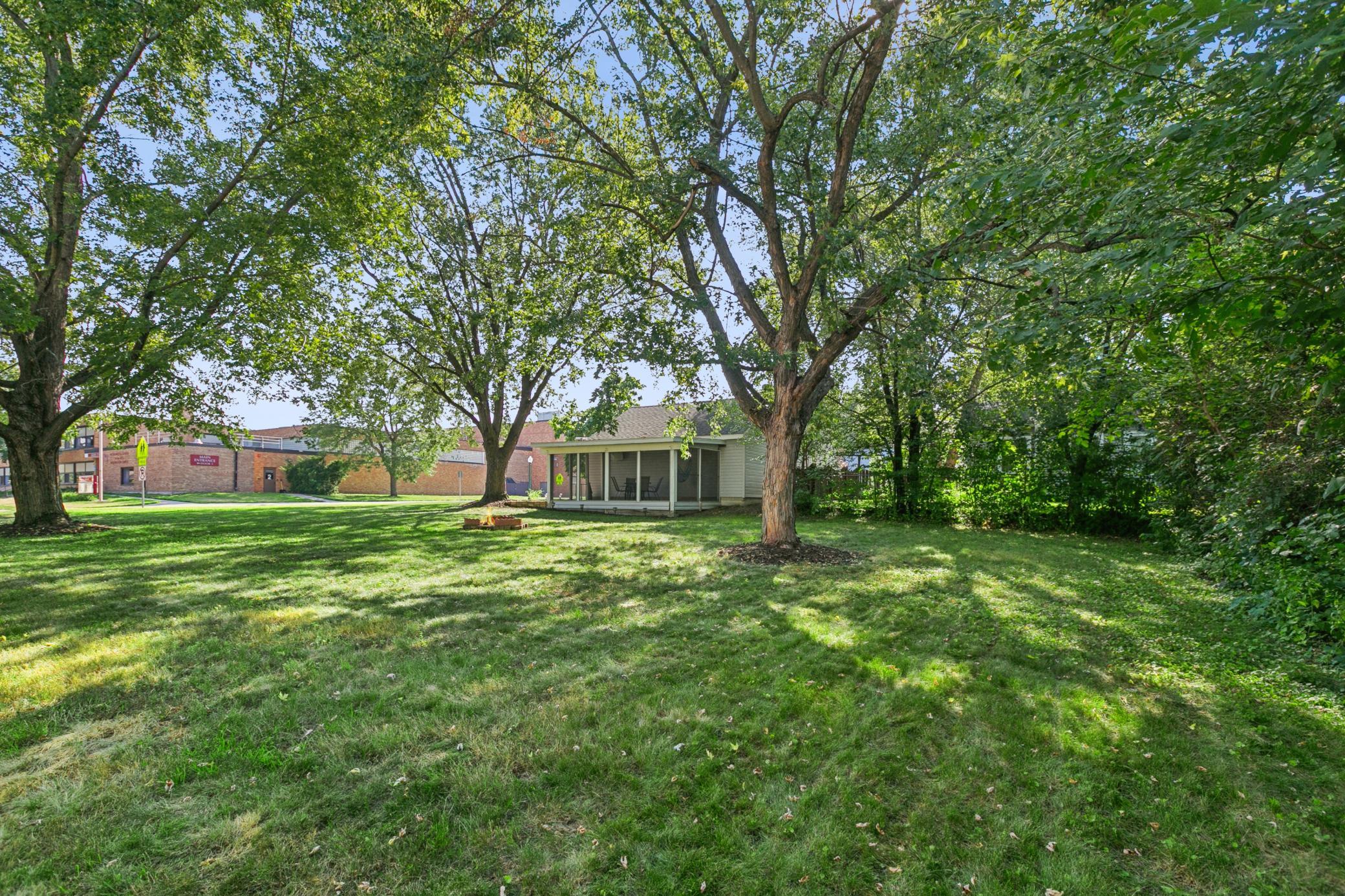 Home is across from the Washington campus of Anoka Middle School for the Arts-the "neighbors" are in class or gone for the evening and weekends.