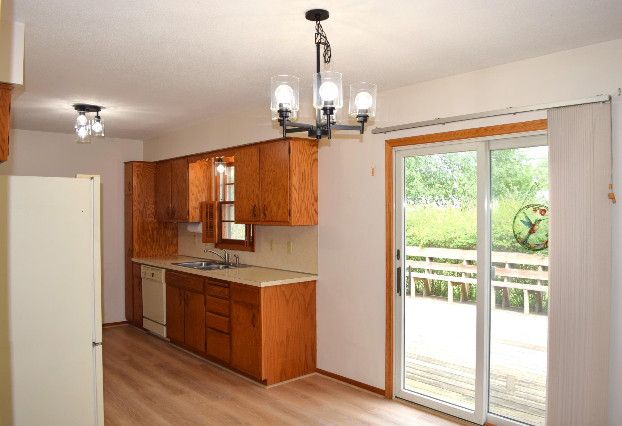 All new LVT flooring in the dining room and kitchen!