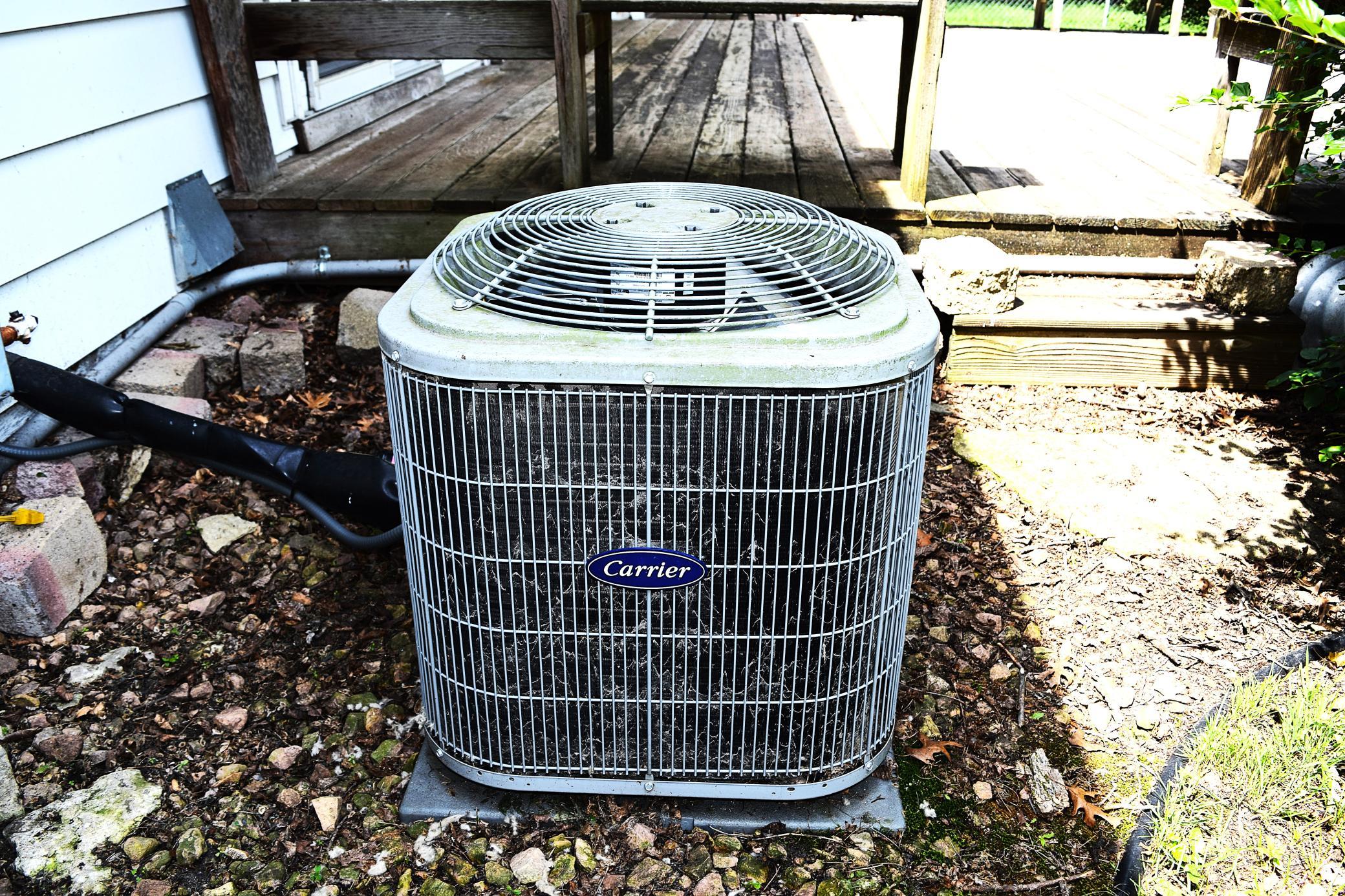 This Carrier AC unit keeps the whole house at the perfect temperature during those hot summer nights!