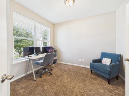 Front Office with street and neighborhood view