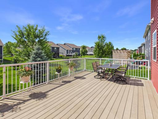 Maintenance free composite deck perfect for entertaining