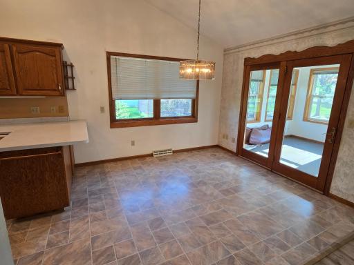 Dining room area with plenty of outdoor light!