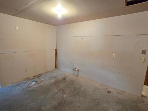 Seller had set up for a potential canning area, but could be easily made into a wet bar!
