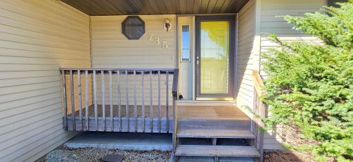 Nice, shaded front porch for most of the day