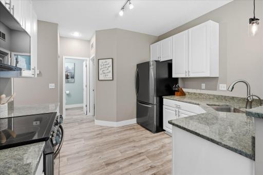 To the left of the bathroom is a nice storage closet/pantry, etc.