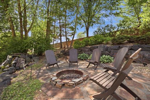 Built-In Firepit - Great Landing Point After A Backyard Barbeque
