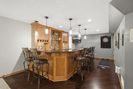 Lower Level Full Wet Bar - A Great Space For Entertaining