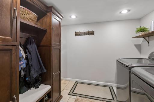 Main floor mud room and laundry space (2nd laundry in lower level)