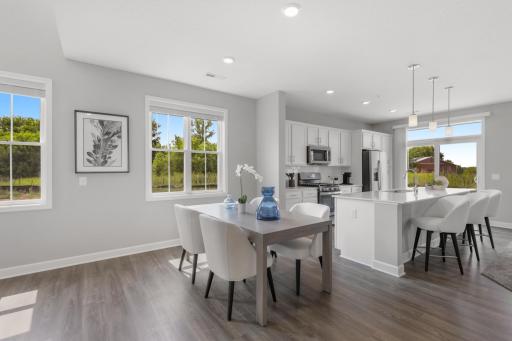 Furnished Pictures are from the Model Home. This unit will have similar finishings, but has a different layout.