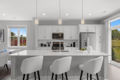 Pictures are from the Furnished Model House that is a Saint Clair Exterior Floor Plan. This home will be very similar, but is a Saint Clair Interior Floor Plan.