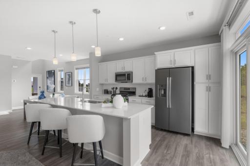 Pictures are from the Furnished Model House that is a Saint Clair Exterior Floor Plan. This home will be very similar, but is a Saint Clair Interior Floor Plan.