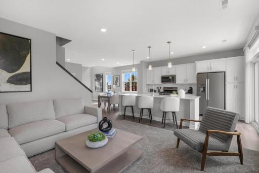 Pictures are from the Furnished Model House that is a Saint Clair Exterior Floor Plan. This home will be very similar, but is a Saint Clair Interior Floor Plan.