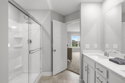 Pictures are from the Furnished Model House that is a Saint Clair Exterior Floor Plan. This home will be very similar, but is a Saint Clair Interior Floor Plan.