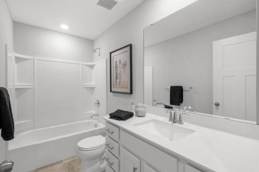 Pictures are from the Furnished Model House that is a Saint Clair Exterior Floor Plan. This home will be very similar, but is a Saint Clair Interior Floor Plan.
