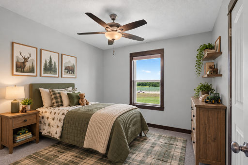 Upper Level Bedroom 2 - Photo has been virtually staged for visualization purposes.
