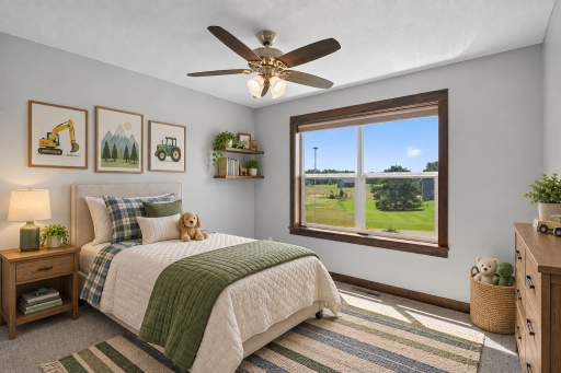 Upper Level Bedroom 3 - Photo has been virtually staged for visualization purposes.