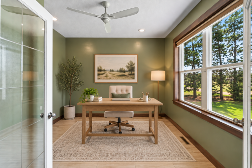 Main Floor Office - Photo has been virtually staged for visualization purposes.
