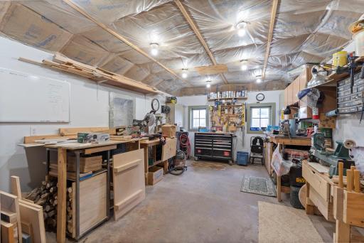 Detached, oversized 3+ car garage offers great parking, a ton of storage area for water toys/equipment, and a workshop/studio for hobbyist.
