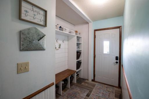 Mudroom at Back Door