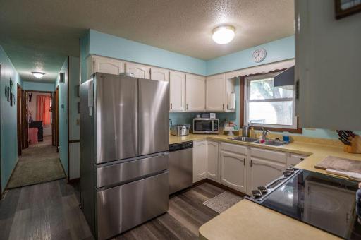 Kitchen with New Refrigerator