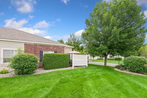 Long View - nice green space between other homes and patio.