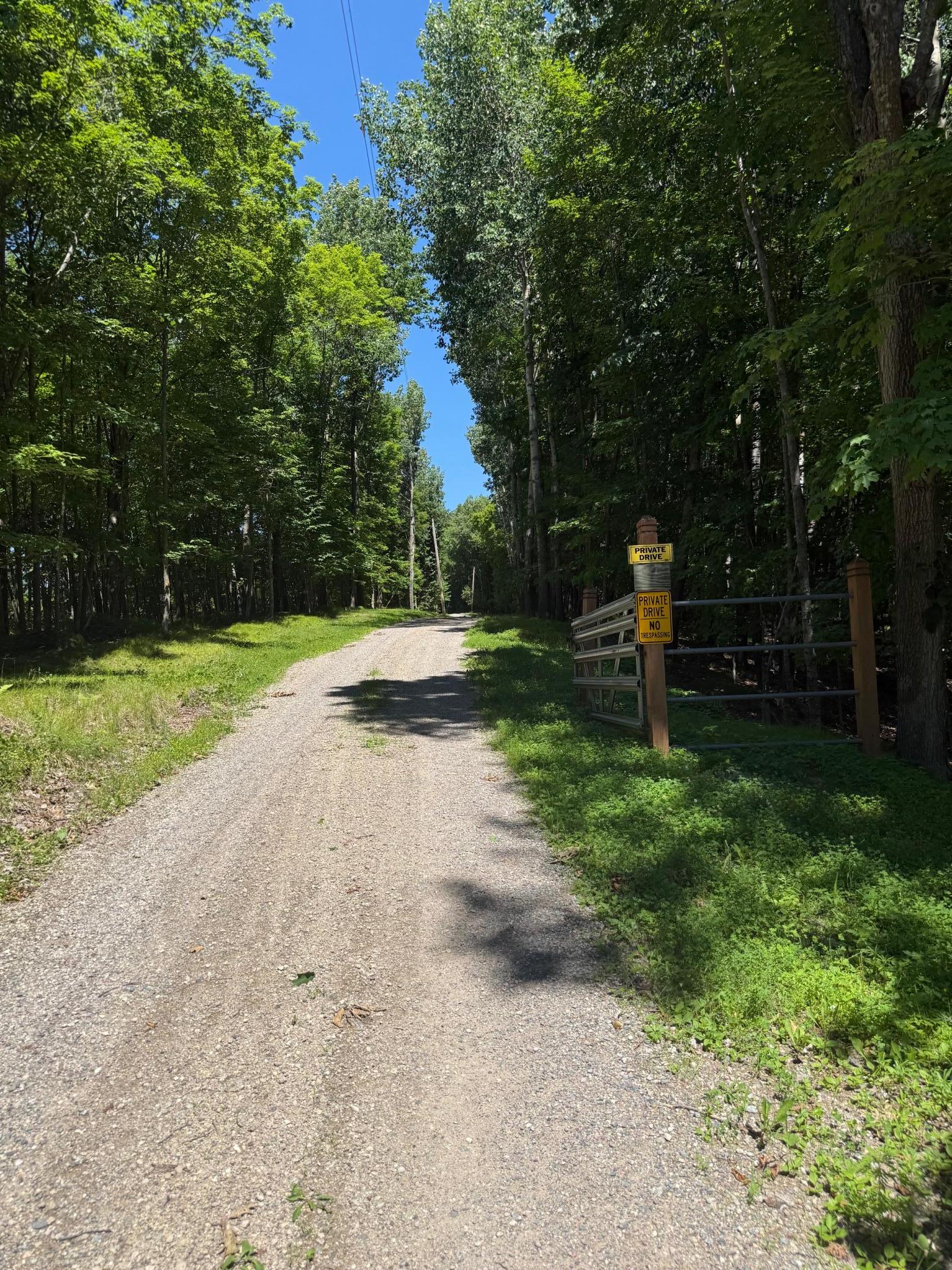 Private Driveway entrance