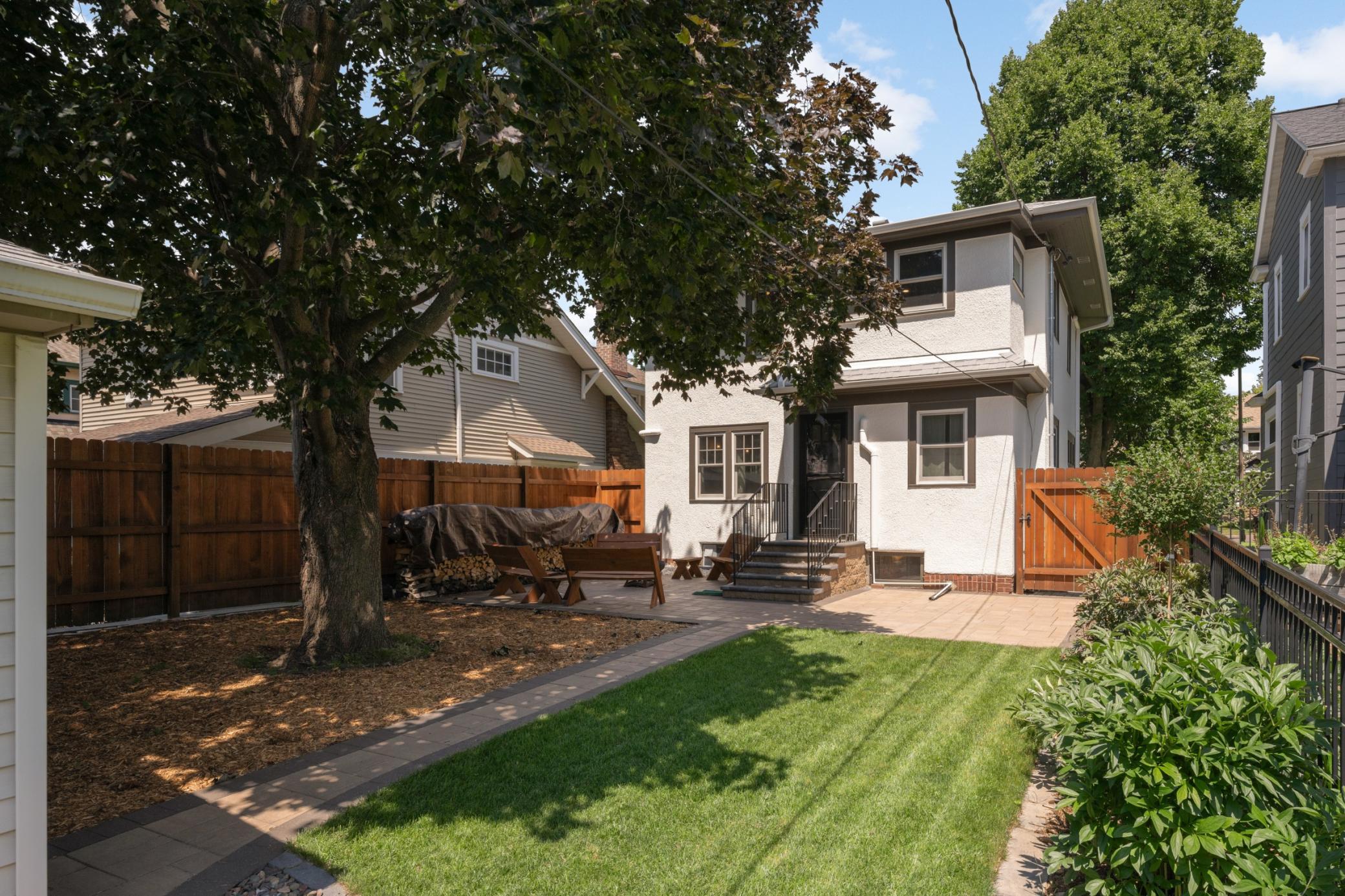 Great fenced backyard!