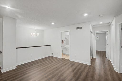 Upper level loft & full bath