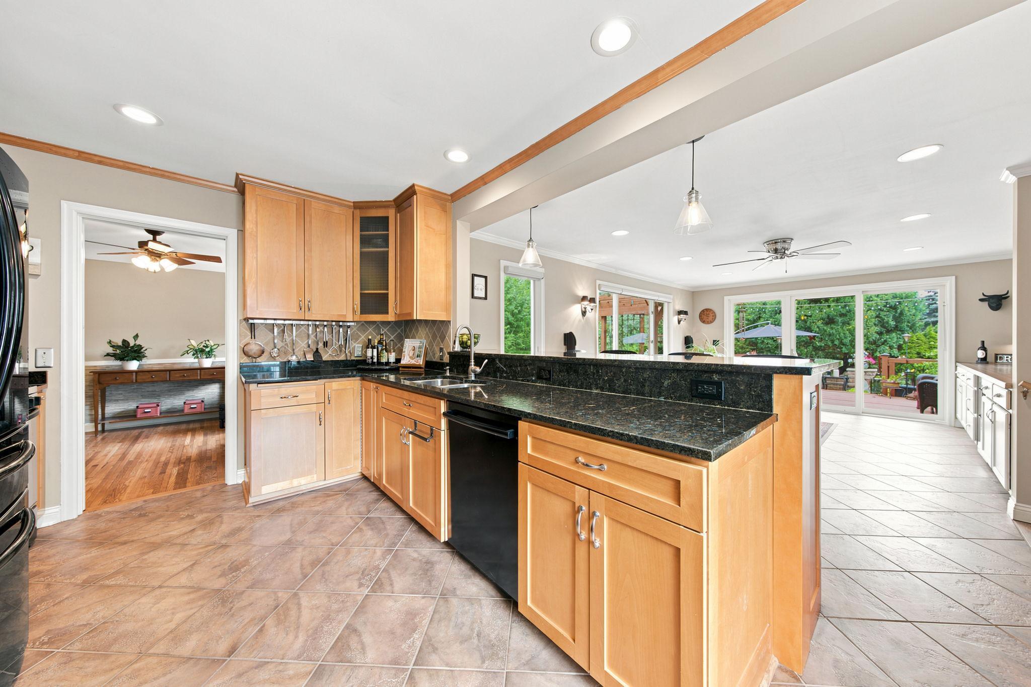 A beautifully designed, highly functional kitchen offering abundant storage