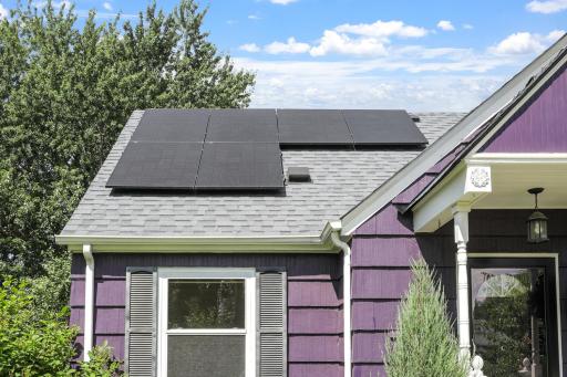 New rooftop solar panel system in 2025. Very efficient system that generates electricity year round. Especially productive in the summer months.