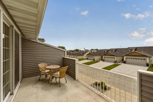 Large balcony area for spending time outdoors!